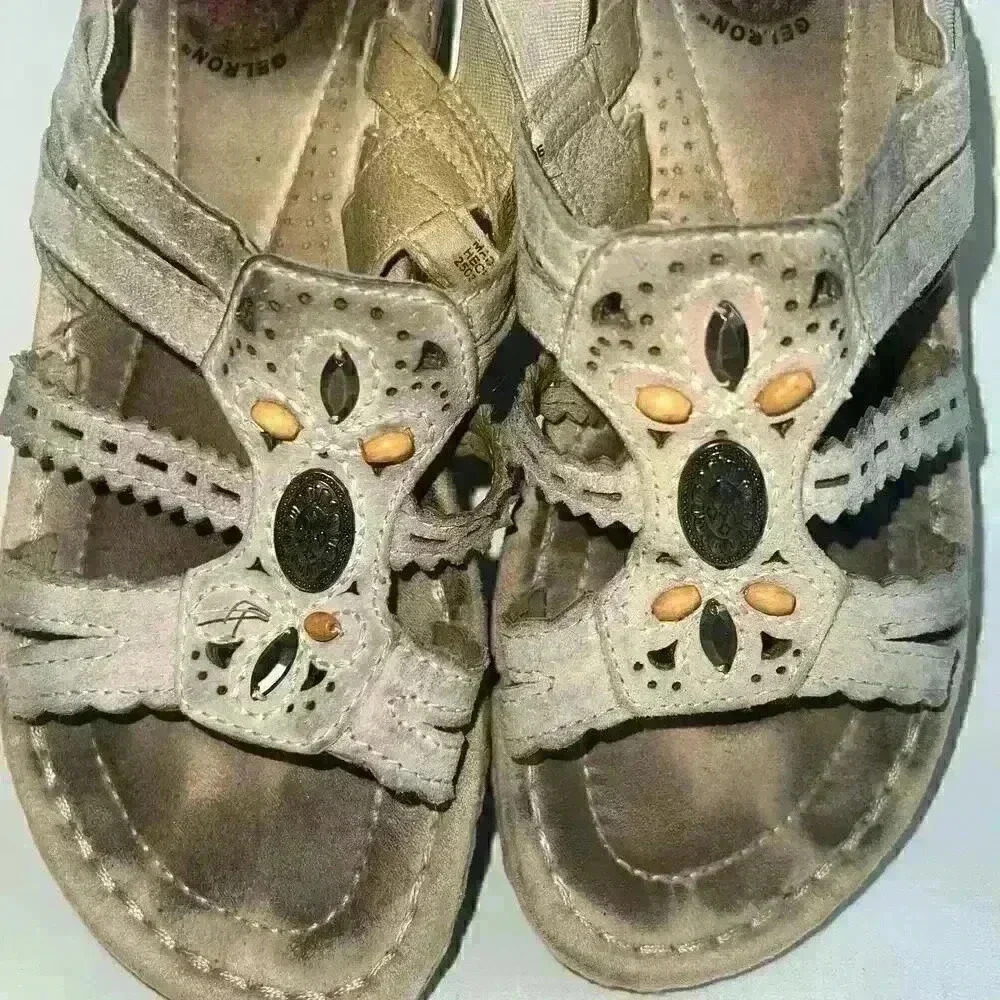 Earth Spirit genuine leather sandals size woman’s 6.5 - Picture 2 of 6